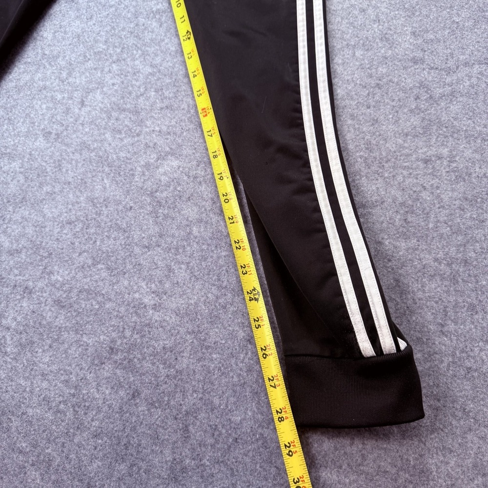 Adidas Men's LBlack Track Pants Activewear Joggers with White 3-Stripes Size L/G - Picture 8 of 16